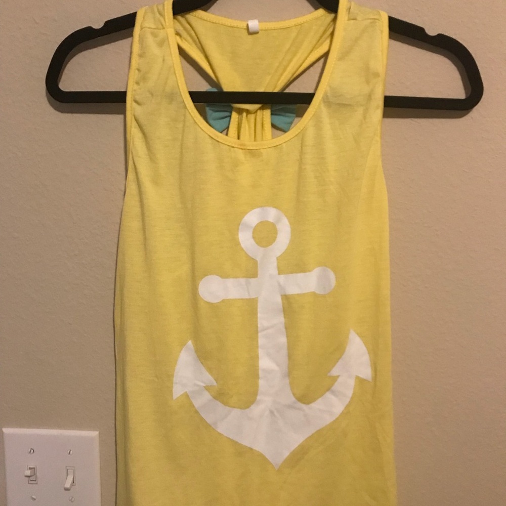 Ladies racerback tank with bow. So cute!!